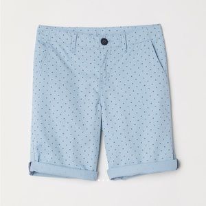 Boy’s cotton twill blue shorts, 11-12yo, H&M, NWT